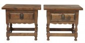 (2) SPANISH BAROQUE STYLE WALN
