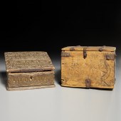 (2) SPANISH COLONIAL CHIP-CARV