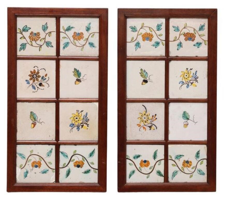 (2) SPANISH FRAMED HAND-PAINTED