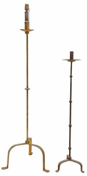 (2) SPANISH GILT &AMP; WROUGHT