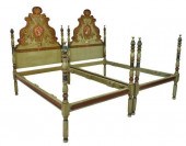 (2) SPANISH PARCEL GILT MADONN
