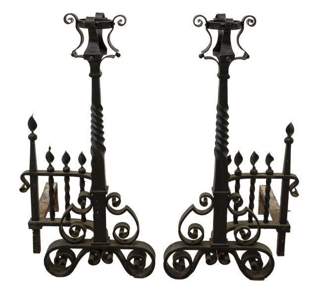 (2) SPANISH REVIVAL HEAVY WROUGHT