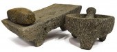 (2) SPICE & METATE GRINDING ST