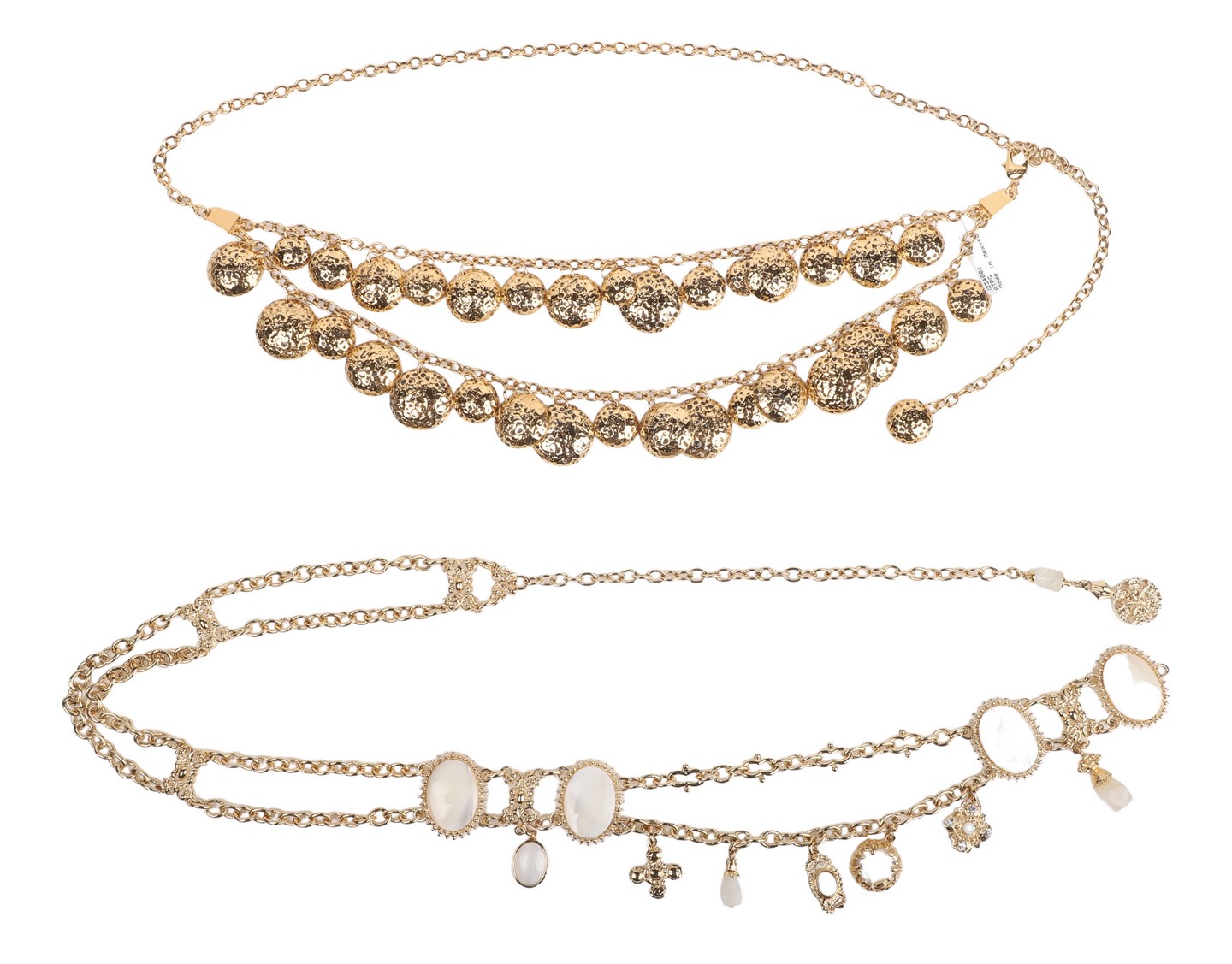 (2) St. John gold tone statement