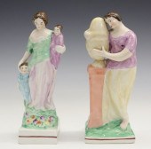 2 STAFFORDSHIRE FIGURESTwo 19t