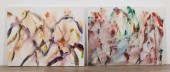 2 STANLEY LINDWASSER ACRYLIC O