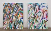 2 STANLEY LINDWASSER ACRYLICS