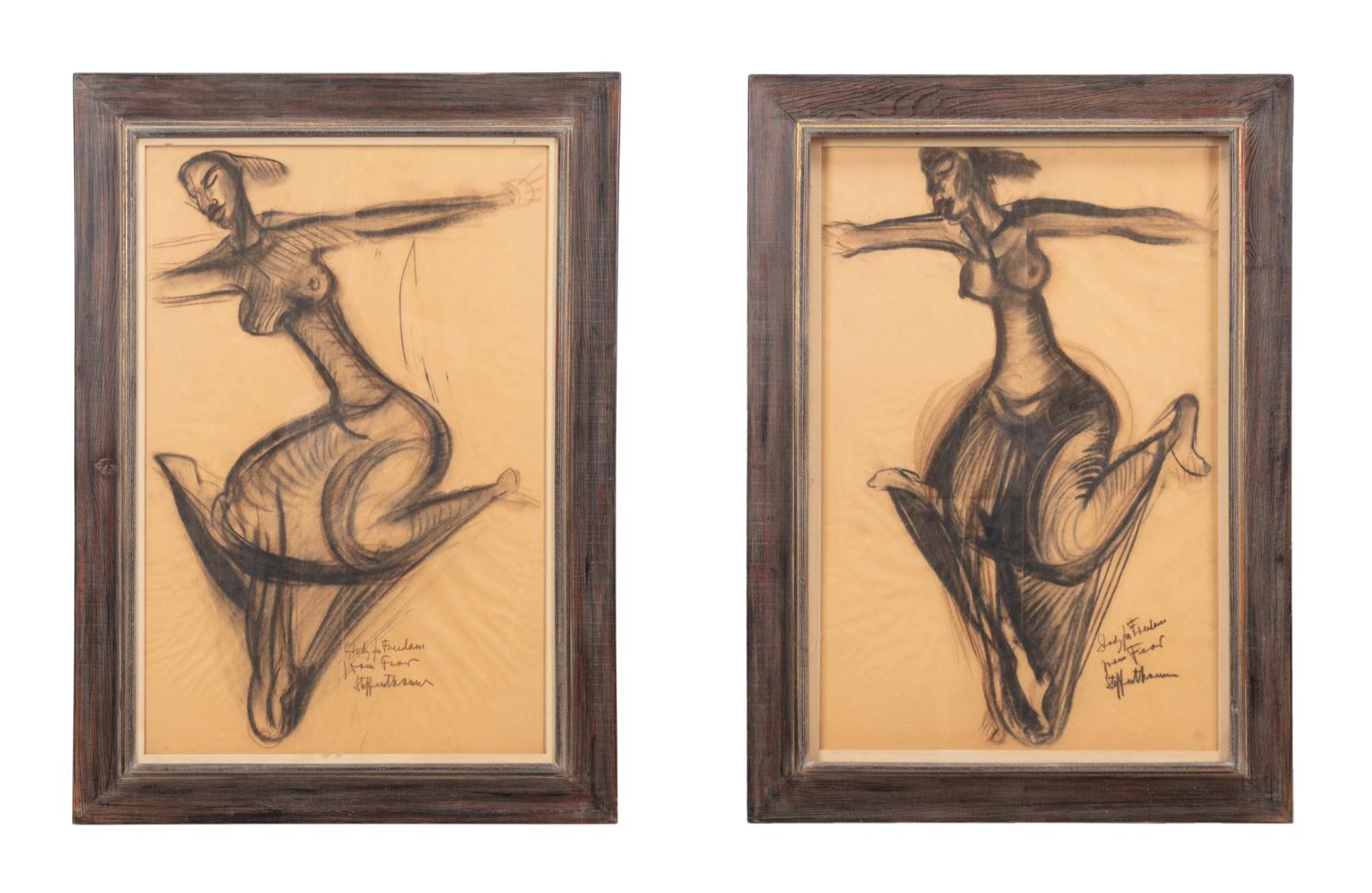 2 STEFFEN THOMAS CHARCOALS, ALVIN