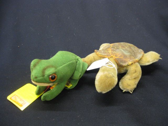 2 Steiff Animals Froggy and