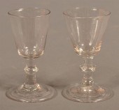 2 STEIGEL TYPE GLASS BUTTON KN