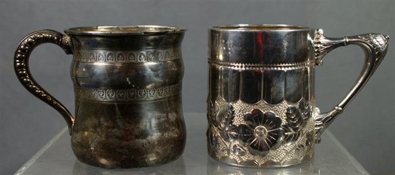 (2) sterling childs mugs, JB & SM