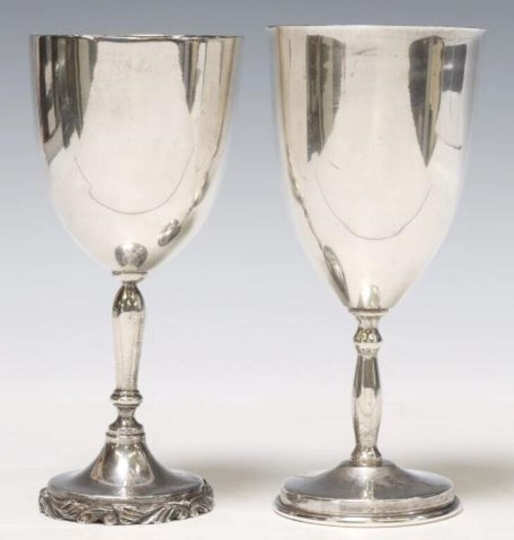 (2) STERLING GOBLETS, (ONE) JUVENTO