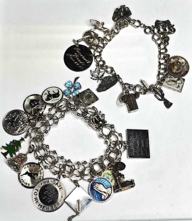 (2) STERLING SILVER CHARM