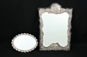 2 STERLING SILVER FRAMED MIRRO