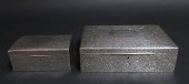 2 STERLING SILVER JEWELRY BOXE