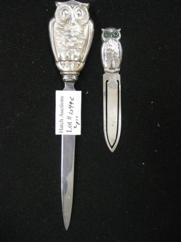 2 Sterling Silver ''Owl''