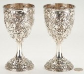 2 STERLING SILVER REPOUSSE WAT