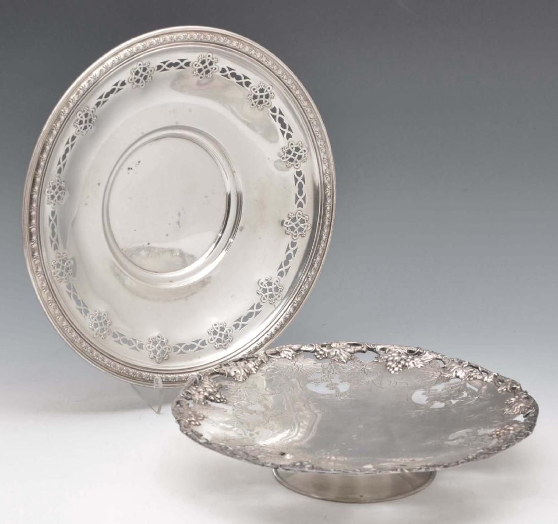 2 STERLING SILVER TRAYS, 26.5