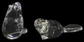 (2) STEUBEN LLOYD ATKINS GLASS