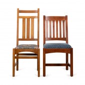 2 STICKLEY ARTS & CRAFTS INLAI