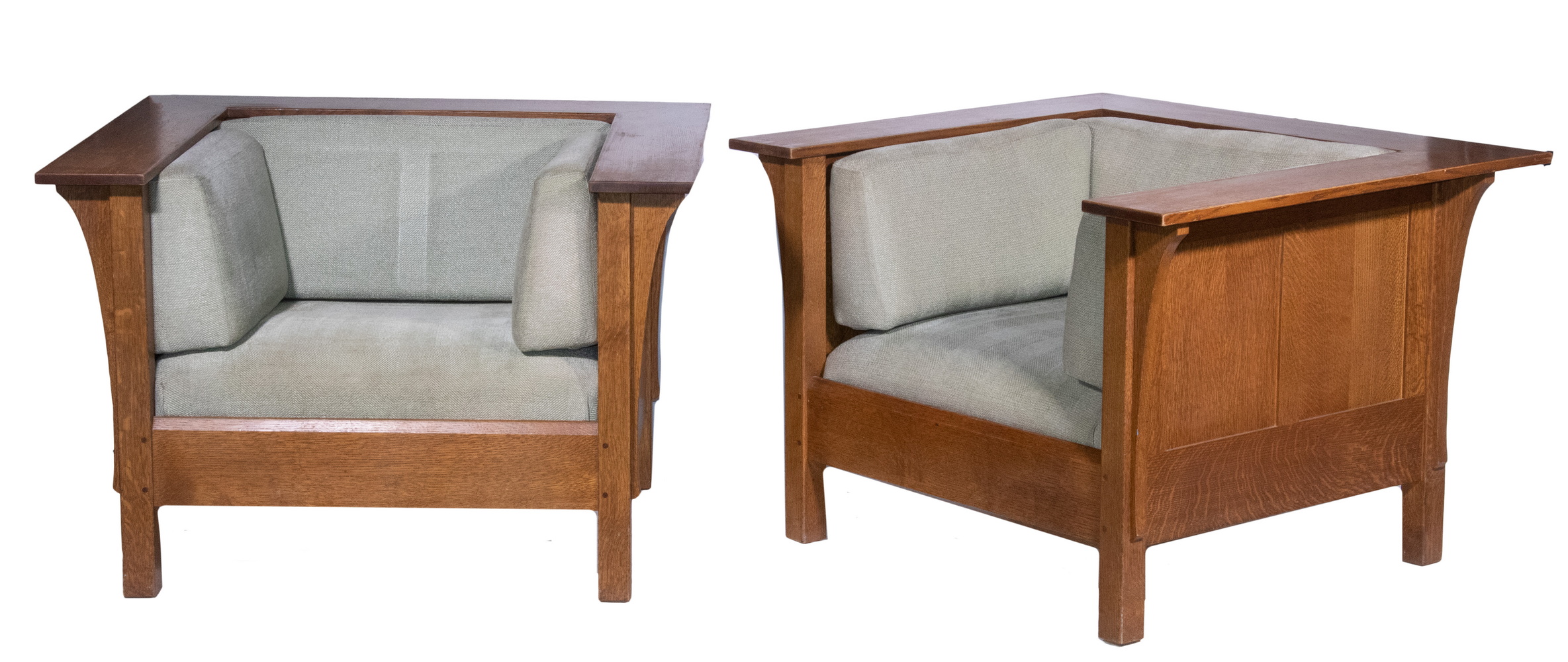 (2) STICKLEY PRAIRIE STYLE CHAIRS