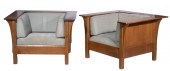 (2) STICKLEY PRAIRIE STYLE CHA