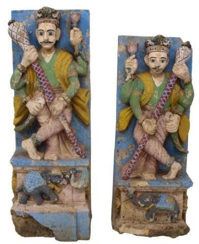 (2) STONE ARCHITECTURAL ELEMENTS,