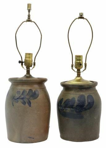 (2) STONEWARE CROCKS NOW