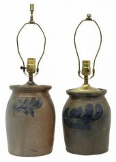 (2) STONEWARE CROCKS NOW FASHI