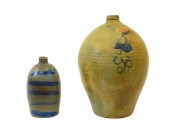 (2) STONEWARE JUGS. 19TH-CENTU