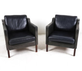 (2) STOUBY DANISH LEATHER ARMC