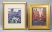 2 STREET SCENE PRINTS HALPERT