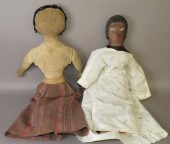 2 STUFFED CLOTH CHURCH DOLLSca