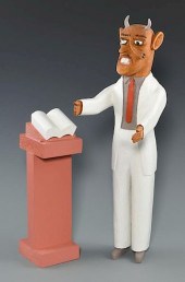2 SULTON ROGERS CARVINGS, HORN