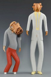 2 SULTON ROGERS CARVINGS, MAN