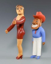 2 SULTON ROGERS CARVINGS, MAN