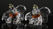 (2) SWAROVSKI CRYSTAL DISNEY D