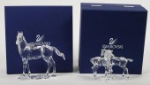 (2) SWAROVSKI CRYSTAL HORSE FI