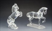 2 SWAROVSKI CRYSTAL ''HORSES O