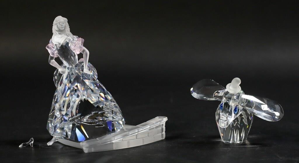 2 SWAROVSKI DISNEY FIGURINES