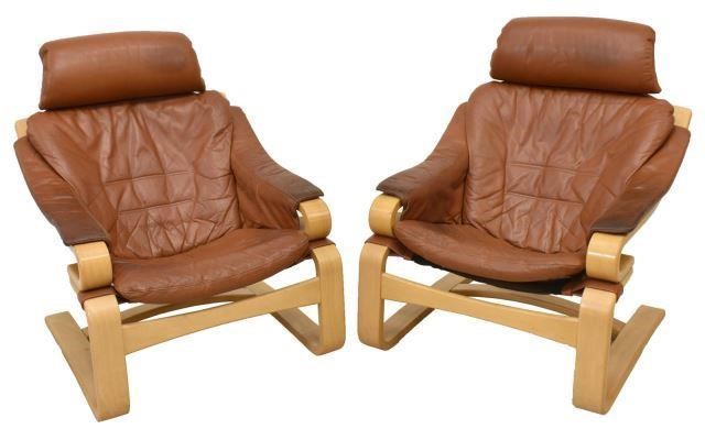 (2) SWEDISH MODERN KROKEN STYLE