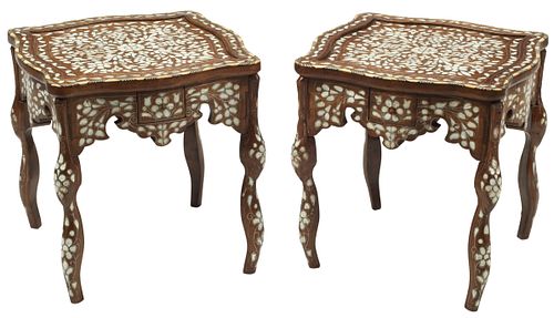 (2) SYRIAN MOTHER-OF-PEARL INLAID