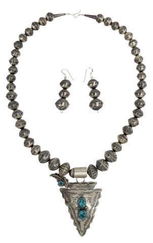 2) T. YAZZIE ARROWHEAD PENDANT