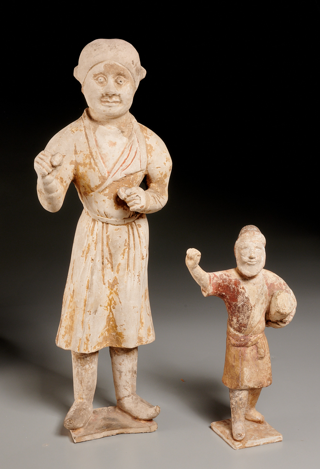 (2) TANG ERA BROWN-GLAZED POTTERY