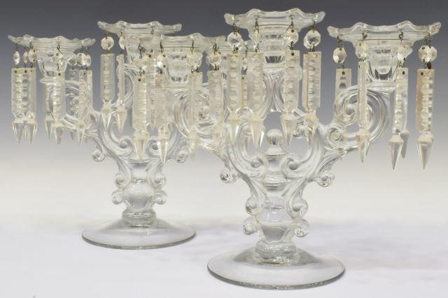 (2) THREE-LIGHT GLASS PRISM