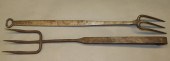 2 THREE-PRONG IRON FORKS FOR B