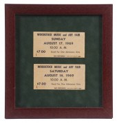 (2) TICKETS TO WOODSTOCK, FRAM