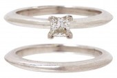 2) TIFFANY & CO. 0.20CT DIAMON