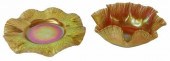 (2) TIFFANY FAVRILE ART GLASS