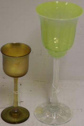 2 TIFFANY STEMWARE PCS TO INCLUDE